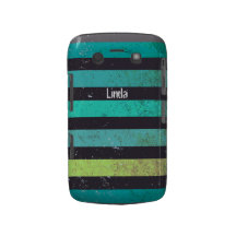 caisse audacieuse de Blackberry de rayures bleues  Coque Case-Mate Blackberry