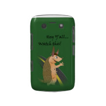 Caisse audacieuse de Blackberry de tatou de plouc Coques Blackberry