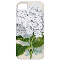 Caisse blanche de l'iPhone 5 d'hortensia coques case-mate