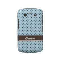 Caisse bleue et brune de Blackberry de pois de coe Étui Blackberry Bold