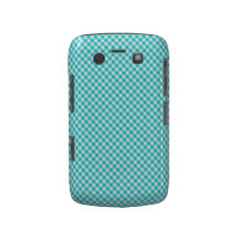 Caisse bleue mignonne Checkered Étui Blackberry Bold