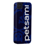 Caisse bleue paresseuse de l'iPhone 4 de logo de P Étuis iPhone 4