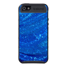 Caisse brillante bleue de l'iPhone 5