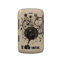 Caisse de Blackberry d'amour de musique de phonogr Coques Blackberry