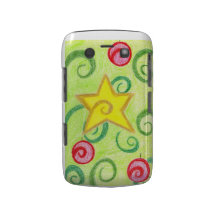Caisse de Blackberry d'étoile de Noël Coque Blackberry