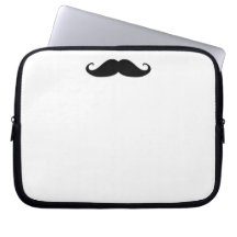 Caisse de carnet de moustache ! trousse pour ordinateur portable