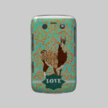 Caisse de damassé d'amour de lama coques case-mate