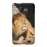 Caisse de galaxie de Samsung de photo de lion Étui Samsung Galaxy S2