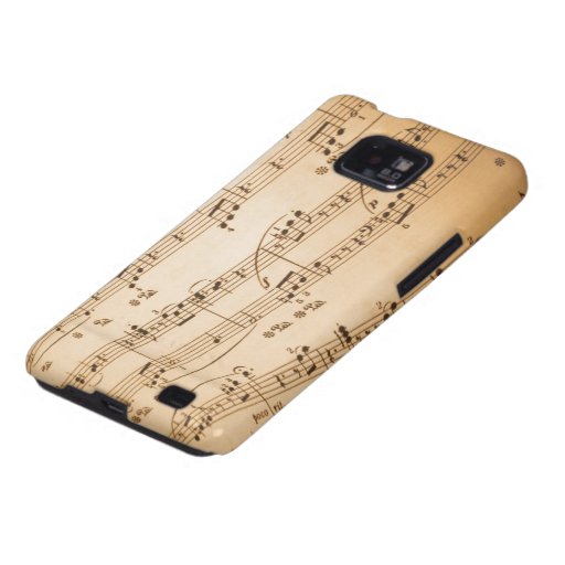 Caisse de la galaxie S de Samsung de notes musical Coques Samsung Galaxy SII