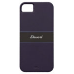 Caisse de l'iPhone personnalisée par bleu rayé 5 Coques Case-Mate iPhone 5
