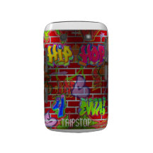 caisse de mûre avec le graffitti de hip-hop coques blackberry