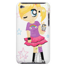 caisse d'iPod de fille de sucrerie Étui Barely There iPod