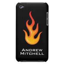 Caisse d'iPod personnalisée par flamme fraîche de  Étui Barely There iPod