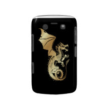 Caisse d'or de Blackberry de dragon Étui Blackberry Bold