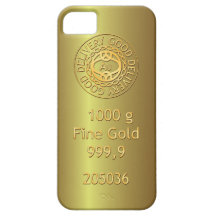 Caisse d'or de l'iPhone 5 de style de lingot d'or Étuis iPhone 5