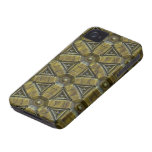 caisse d'or de motif en métal coques Case-Mate iPhone 4