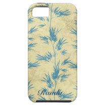 Caisse en bambou bleue de l'iPhone 5 coques case-mate