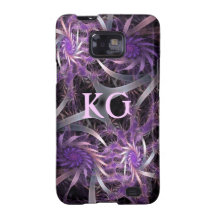 Caisse et monogramme abstraits de tourbillonnement étui samsung galaxy SII
