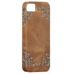 Caisse occidentale brune sophistiquée du cuir ipho coques Case-Mate iPhone 5