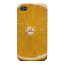 Caisse orange d'IPhone 4 de fruit Coque iPhone 4/4S