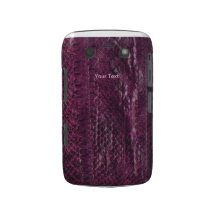 Caisse pourpre de Blackberry de peau de serpent Étui Blackberry Bold