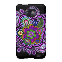 Caisse pourpre psychédélique de téléphone de Paisl Coques Galaxy S2