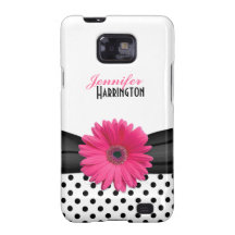 Caisse rose de galaxie de Samsung de point de polk Étui Samsung Galaxy SII