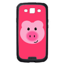 Caisse rose de la galaxie S III de Samsung de porc Coque Samsung Galaxy S3
