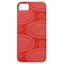 Caisse rouge de l'iPhone 5 d'abrégé sur fil à pein Coque iPhone 5