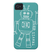 Caisse turquoise d'amusement et blanche de l'iphon coques iPhone 4