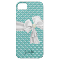 Caisse turquoise et blanche de l'iPhone 5 coques case-mate