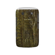Caisse verte de Blackberry de peau de serpent Coque Blackberry Bold