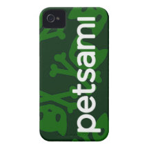 Caisse verte de l'iPhone 4 de logo de Petsami (S) Coque iPhone 4 Case-Mate