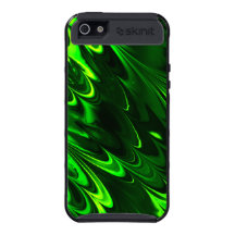Caisse verte de l'iPhone 5 de batik