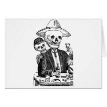 Calaveras de Guadalajara, Mexique Carte De Vœux