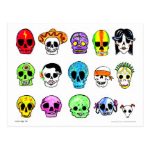 Calaveritas Cartes Postales