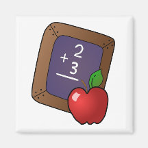 Calcul de pommes - magnets pour réfrigérateur