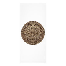 Calendrier aztèque double cartes customisées