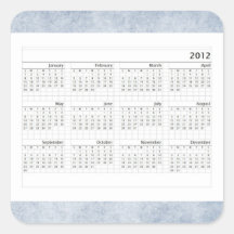 Calendrier du classique 2012 adhésif