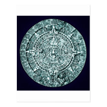 calendrier maya carte postale