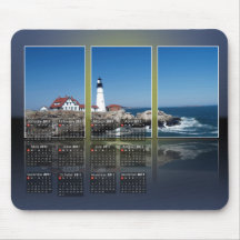 Calendrier principal de phare de Portland Tapis De Souris