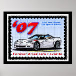 Camarades 2007 de Ron Z06 Corvette Posters