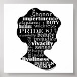 Camée littéraire d'Austen Poster