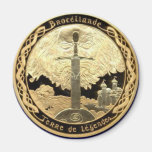 Camelot et MERLIN dirigeant Excalibur Aimants