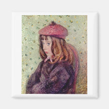 Camille Pissarro - toile d'huile de Felix 1881 de  Magnets Pour Réfrigérateur