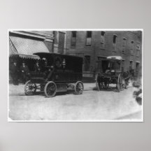 Camion de courrier très vieux des États-Unis Posters