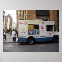 Camion de crème glacée de NYC Poster