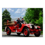 Camion de pompiers démodé carte