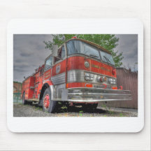 Camion de pompiers tapis de souris