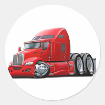 Camion de rouge de Kenworth 660 Autocollants